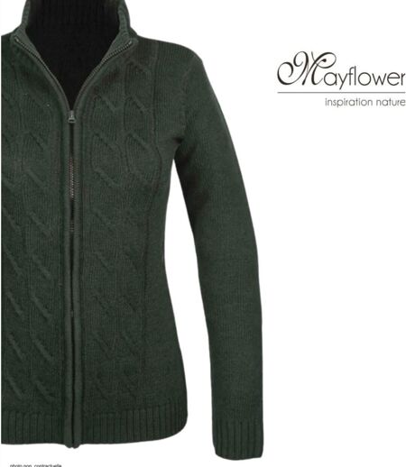 Cardigan zippé avec laine SAMY2