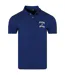 Mens Small Logo Breathable Polo Shirt Navy Blue Plein Sport-1