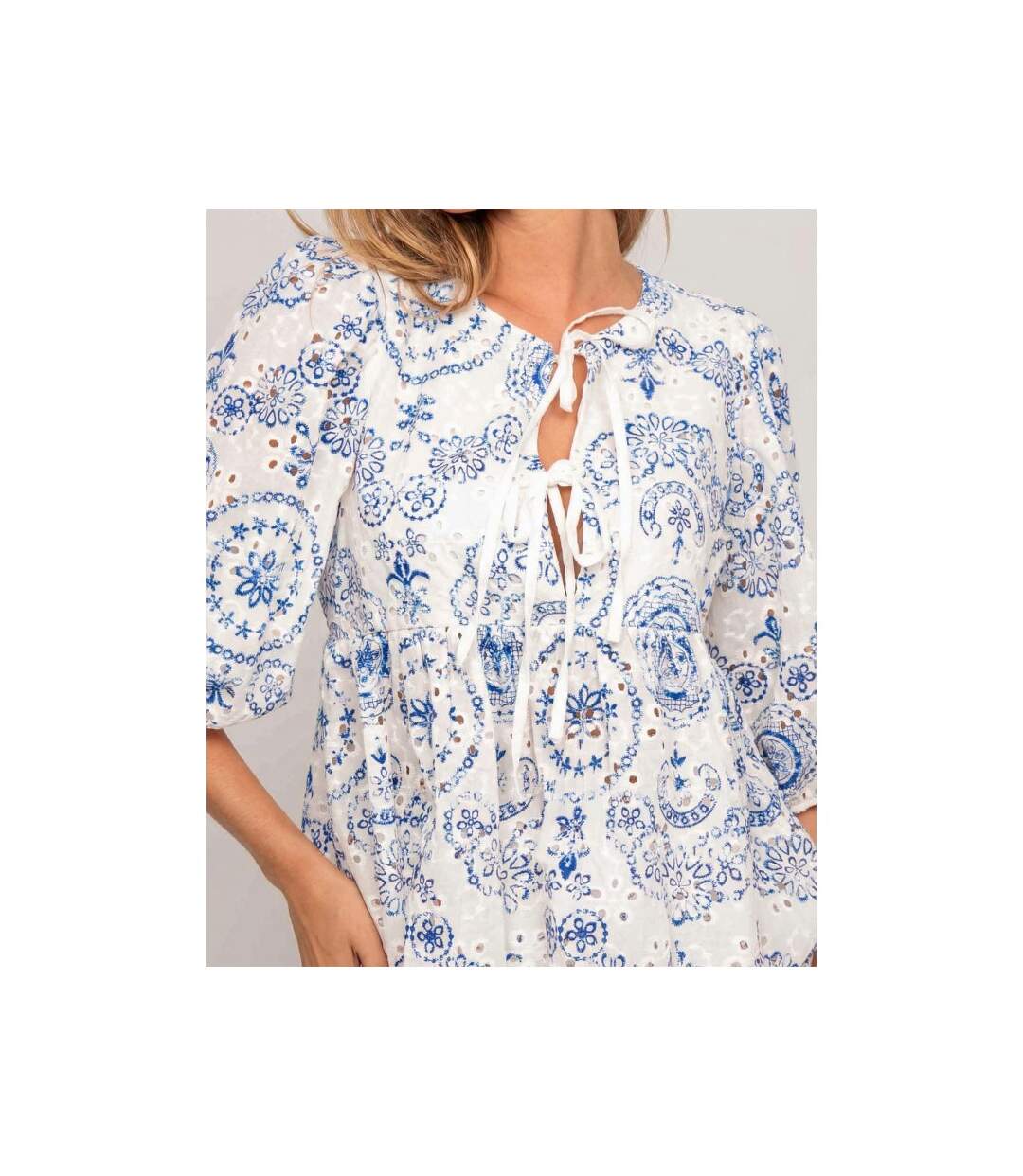 Blouse broderie OCTANA - Dona X Lisa-3