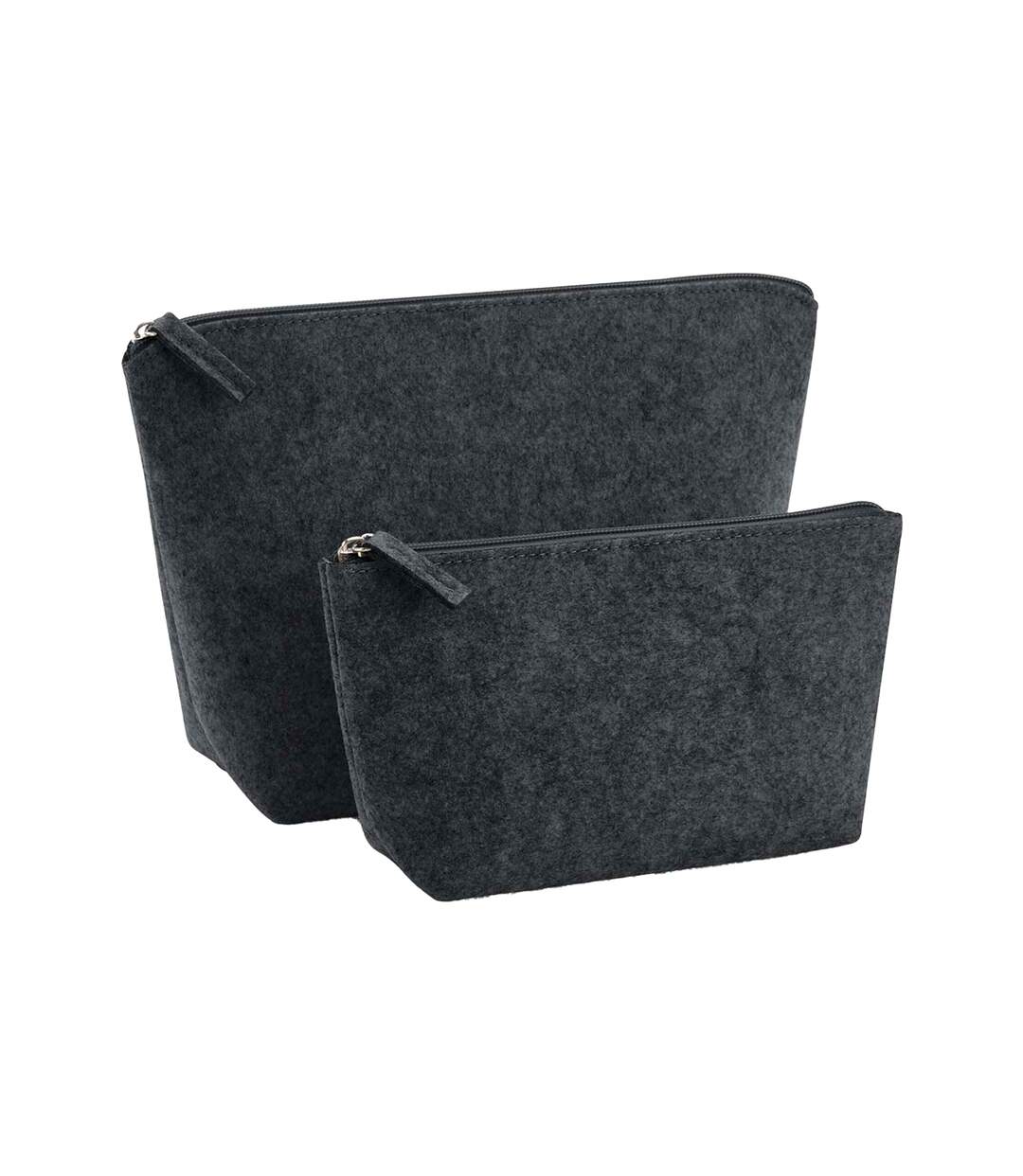 Sac à accessoires 16 cm x 6 cm x 12,5 cm charbon chiné Bagbase-1