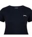 T-shirt Motif/style Uni Femme Noir Slazenger-4
