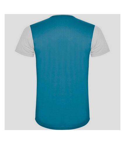 T-shirt detroit adulte blanc / turquoise vif Roly