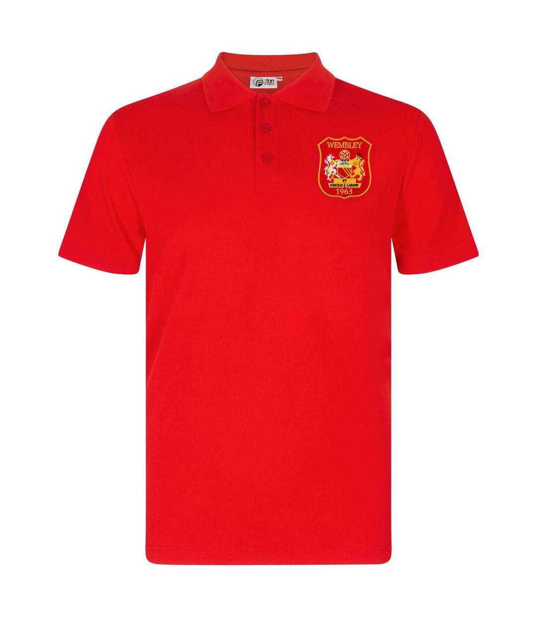Polo Foot Wembley Homme Rouge Fan Originals-2