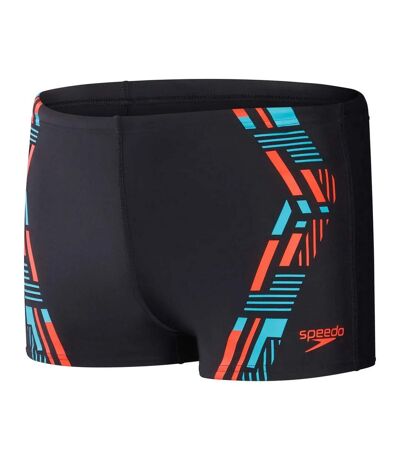 Mens tech swim shorts black/orange Speedo