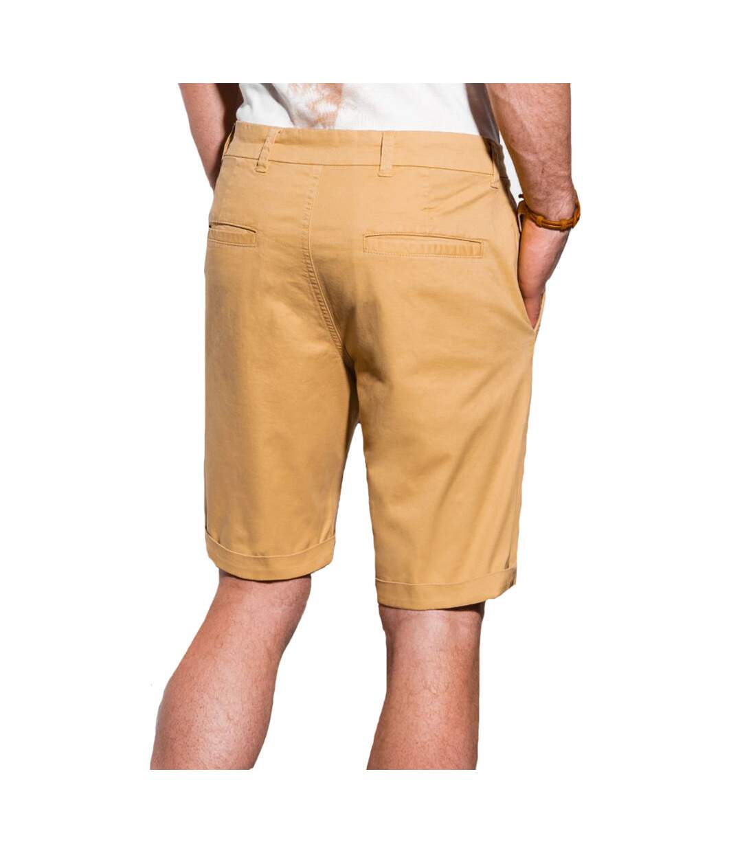 Short chino pour homme Short W243 marron