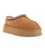 Womens/ladies Wonga Cow Suede Platform Slippers Chestnut EverAu-1
