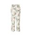 Womens/ladies Katrina Leaf Print Pyjama Bottoms Snow White CCDK Copenhagen-2