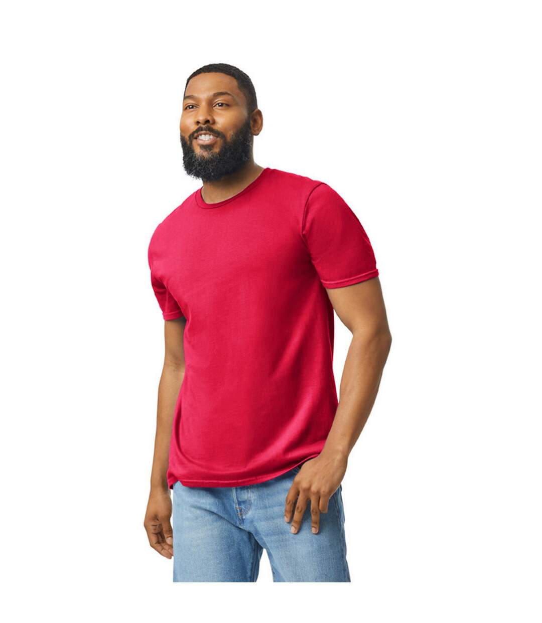 T-shirt Motif/style Uni Softstyle Adulte Rouge Gildan-1