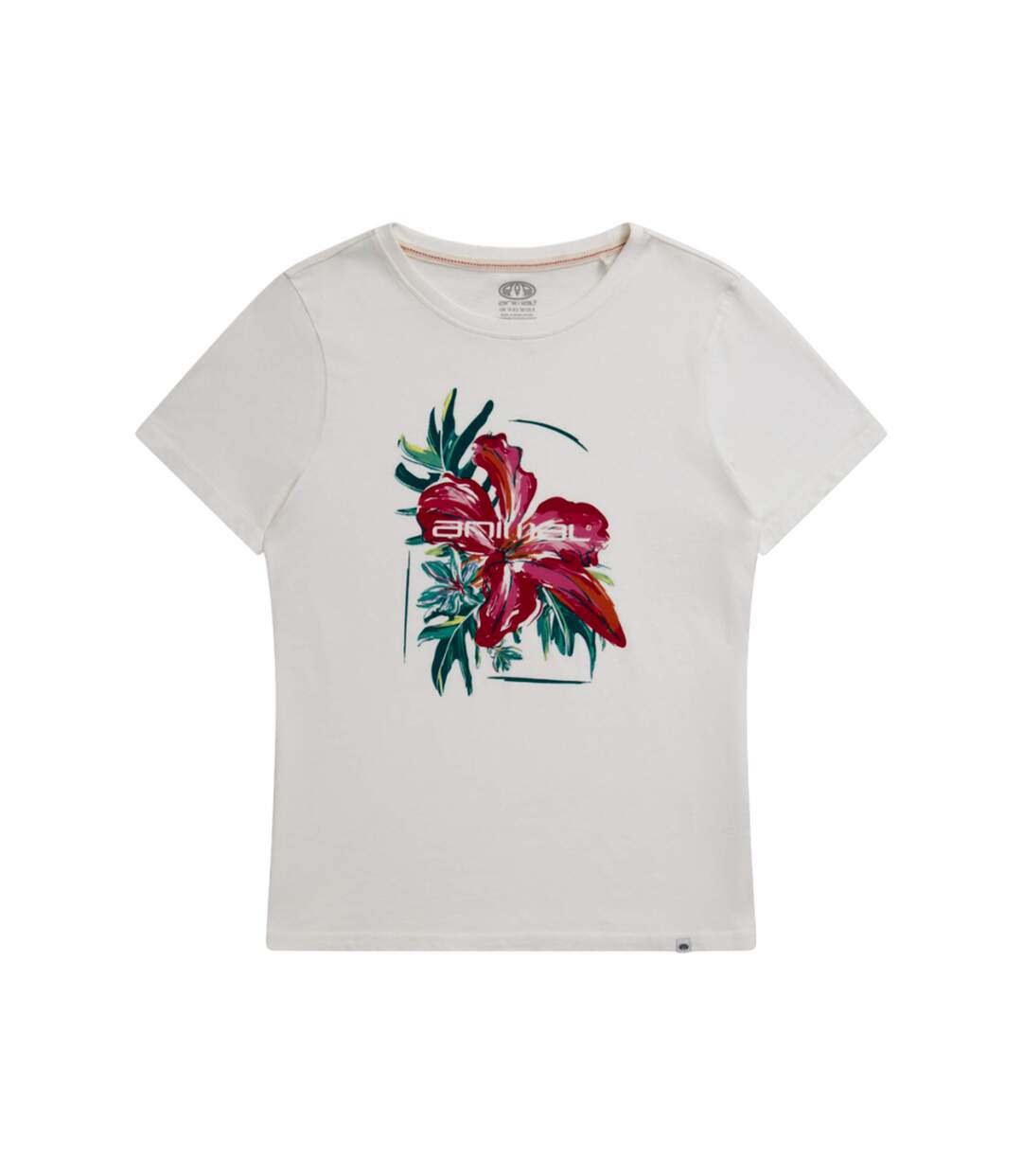 T-shirt carina femme blanc Animal-1