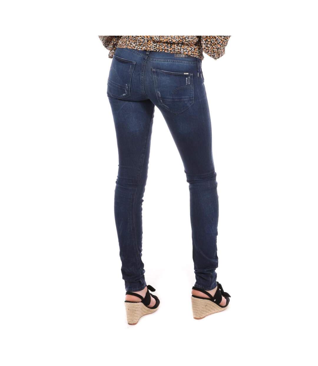 Jean slim bleu denim femme g-star arc 3d - w24-l32-2