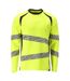 T-shirt Manches Longues Accelerate Multisafe Homme Jaune Fluo Bleu Marine Foncé Mascot-1
