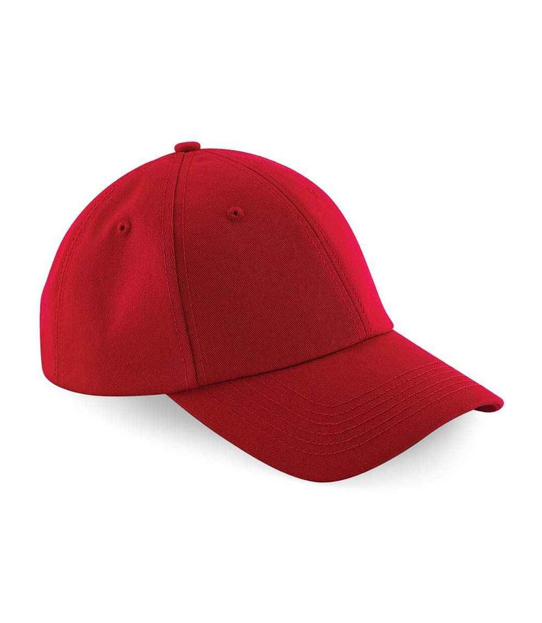 Casquette de baseball authentic adulte rouge classique Beechfield-1