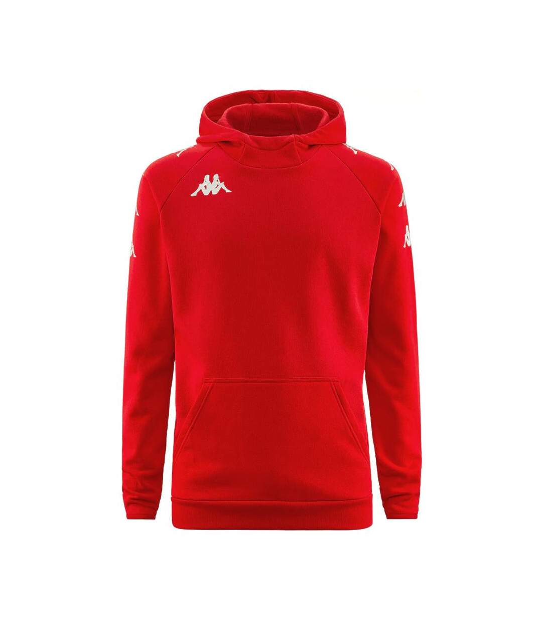 Sweat à capuche rouge homme kappa diano-1