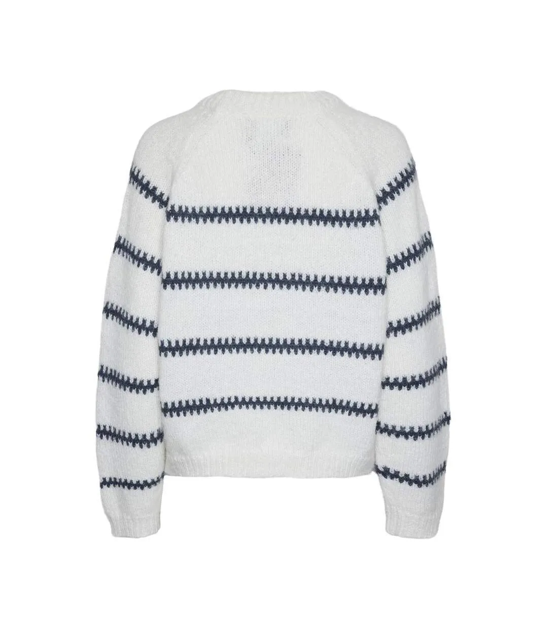 Pull blanc/marine femme pieces sonja-2