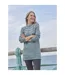 Womens/ladies Longline Pocket Tunic Verdigris WoolOvers-1