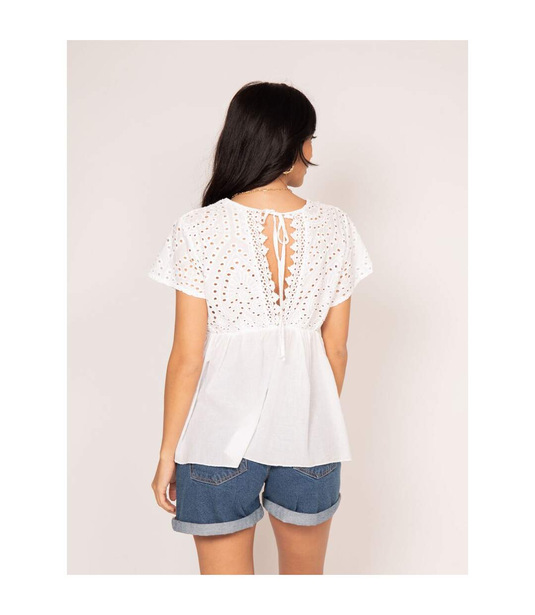 Blouse broderie anglaise FADIA - Dona X Lisa-2