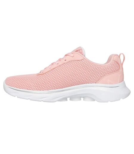 Womens/ladies Go Walk 7 Kaylor Trainers Peach Skechers
