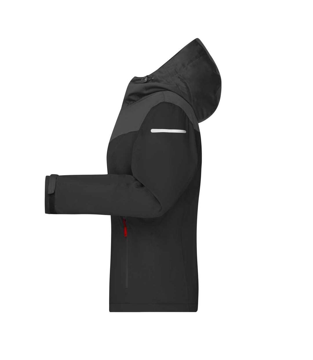 Veste Tous Les Temps Femme Noir Carbone Rouge Clair James And Nicholson-3