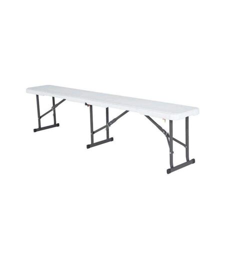 Banc Motif/style Pliable 42,1 Cm X 29,2 Cm X 182,8 Cm Blanc Lifetime