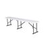 Banc Motif/style Pliable 42,1 Cm X 29,2 Cm X 182,8 Cm Blanc Lifetime-1