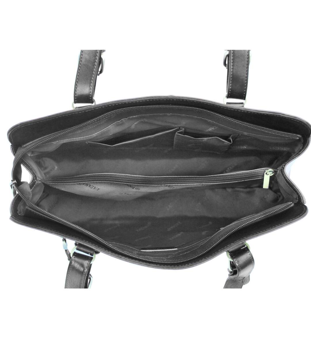 Katana - Sac à main en cuir Collet - noir - 6513-5