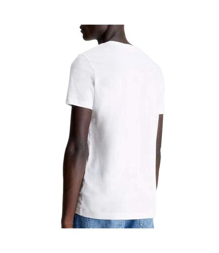 T-Shirt blanc homme calvin klein jeanscore institutional - l
