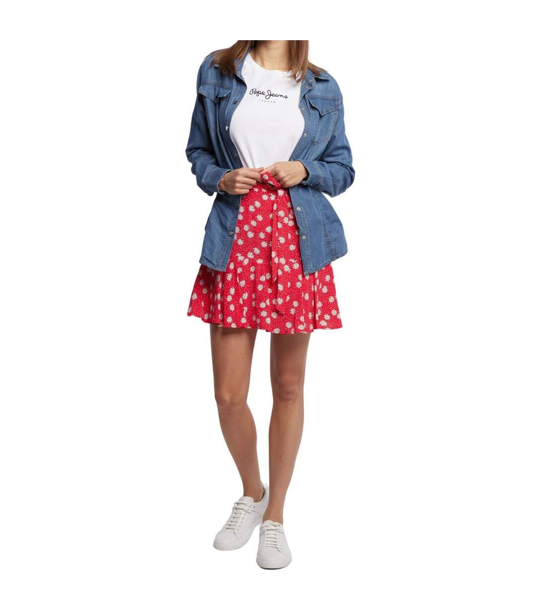 T-shirt Manches Longues Femme Blanc Pepe Jeans-1