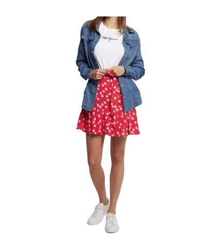 T-shirt Manches Longues Femme Blanc Pepe Jeans