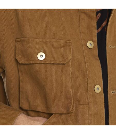 Veste homme en serge de coton Worker Camel Vondutch