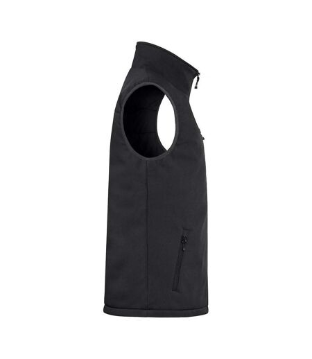 Mens Softshell Padded Gilet Black Clique