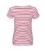 T-shirt Miles Femme Blanc Rouge SOLS-2