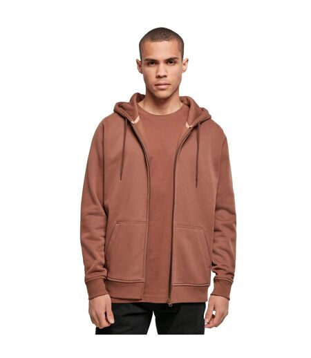 Sweat À Capuche Zippé Lourd Pour Hommes Écorce Build Your Brand
