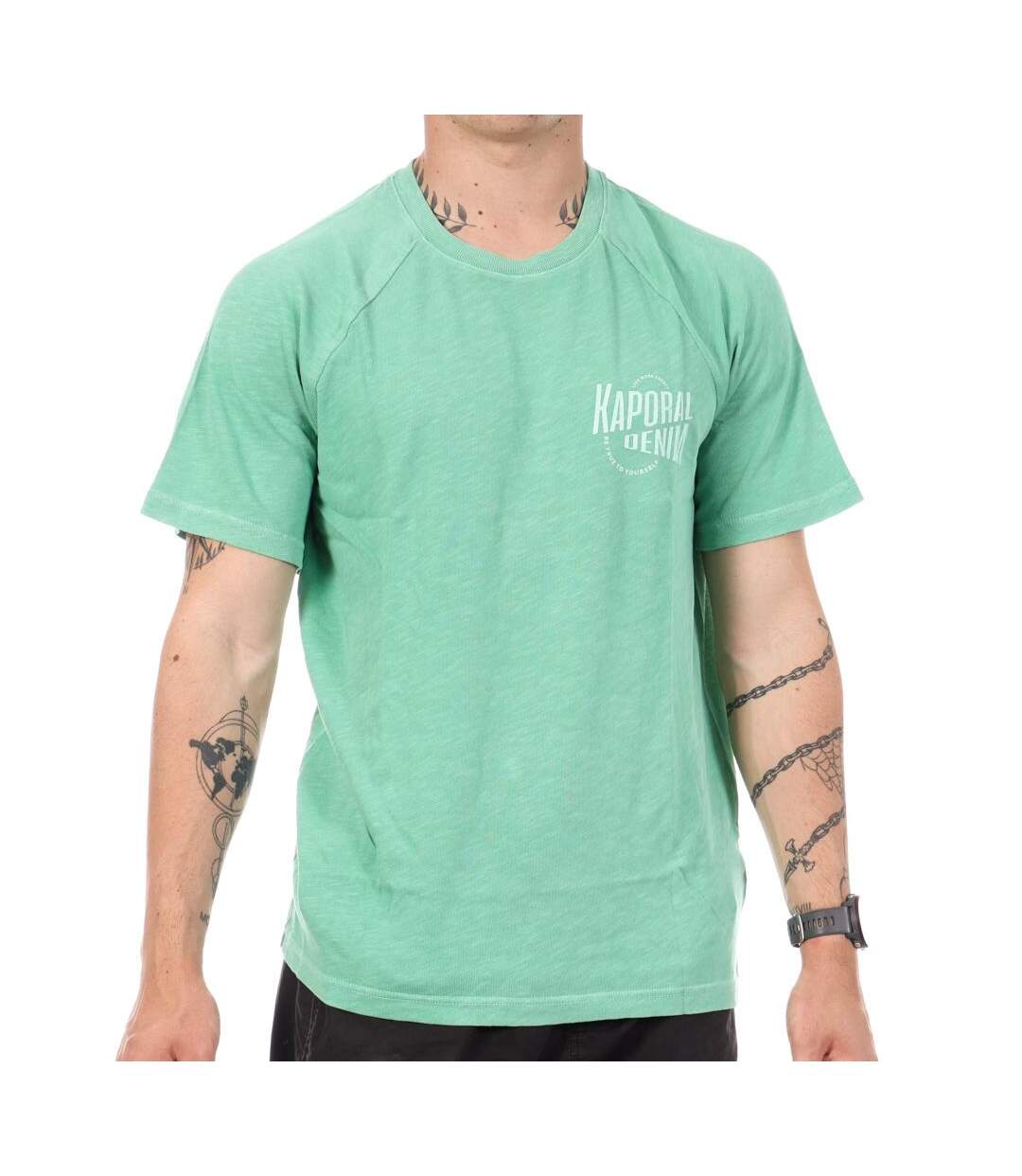 T-Shirt vert homme kaporal jeale-1