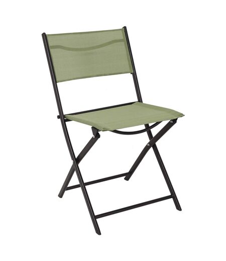 Chaise de jardin pliable en acier Elba (Lot de 2)