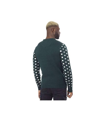 Brave Soul Mens Cool Yule Christmas Jumper (Pine Green) - UTUT411