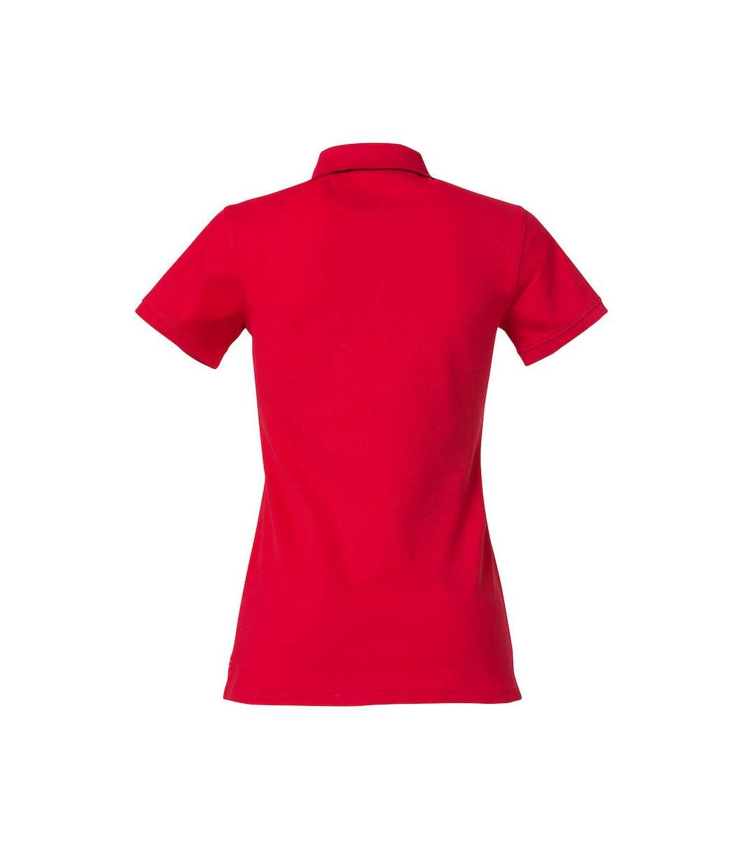 Womens/ladies heavy premium polo shirt red Clique-2