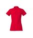 Womens/ladies heavy premium polo shirt red Clique-2