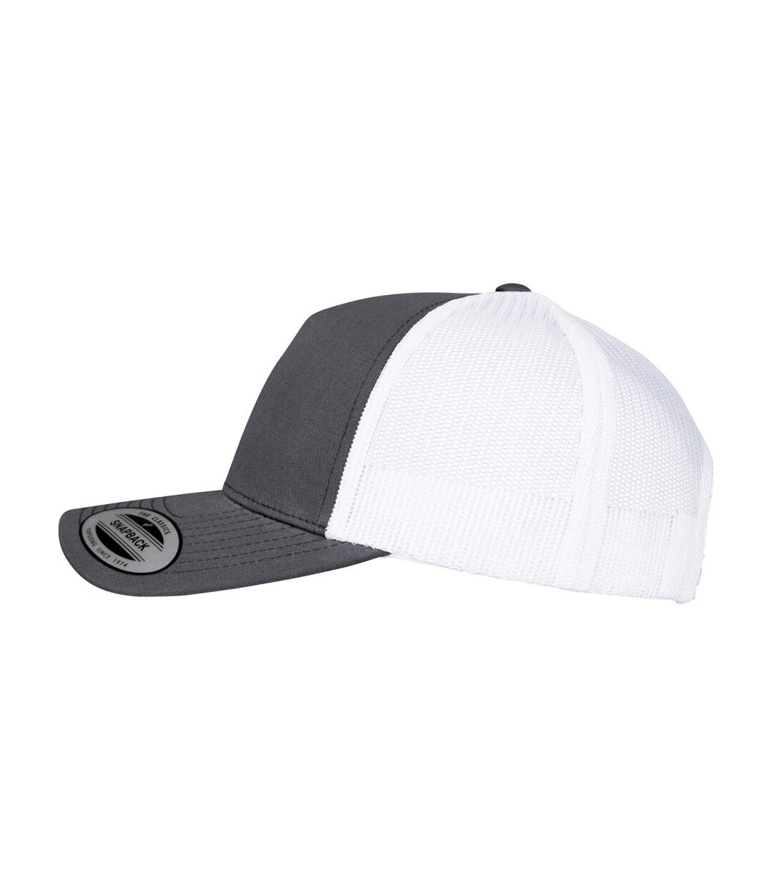 Casquette trucker adulte charbon / blanc Flexfit-3