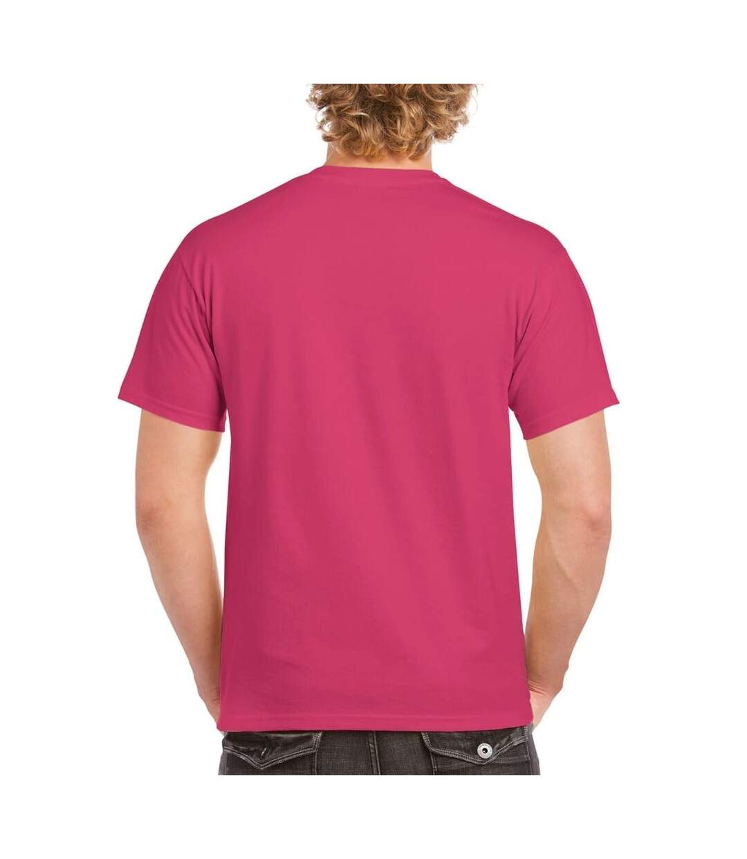 Gildan – Lot de 5 T-shirts manches courtes - Hommes (Magenta) - UTBC4807