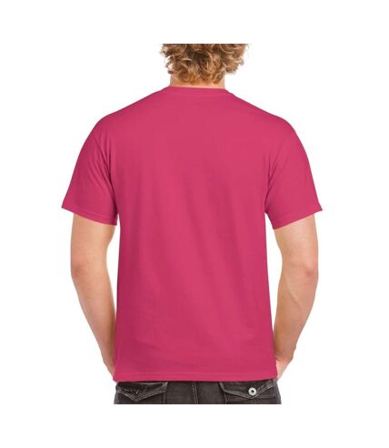 Gildan Mens Heavy Cotton Short Sleeve T-Shirt (Pack of 5) (Heliconia)