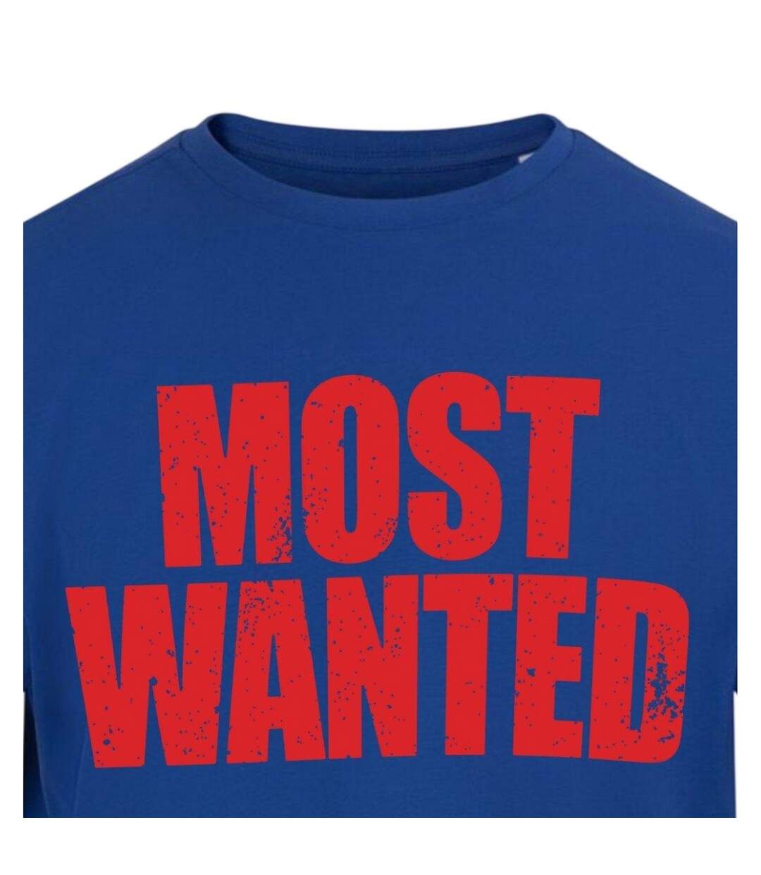 Unisex Adult Most Wanted T-shirt Blue AWD-3