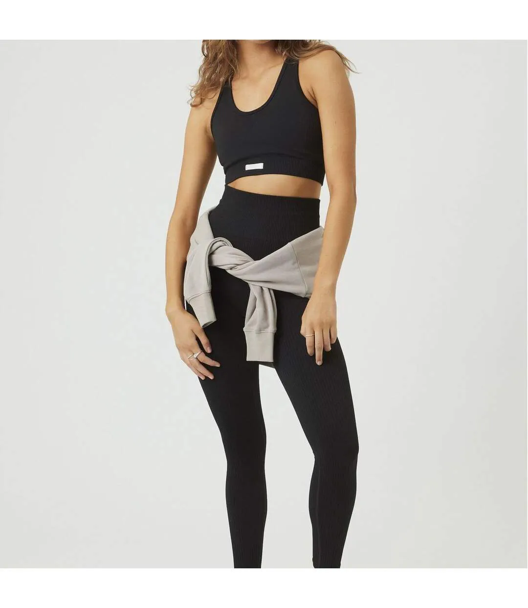 Ladies Designer Rib Studio Leggings-3