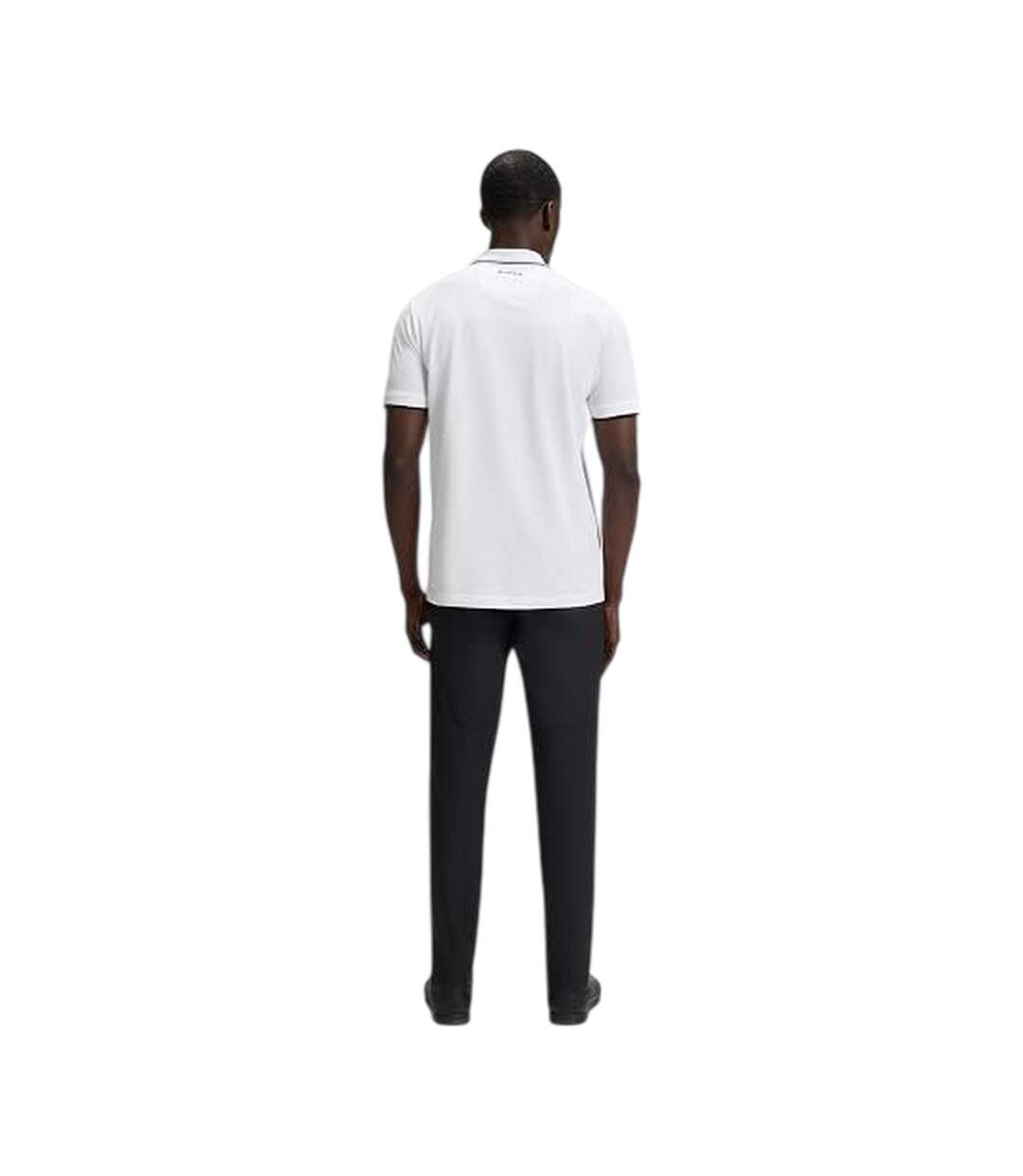 Polo Motif/style Logo Brodé Join Paddy Homme Blanc Boss-3