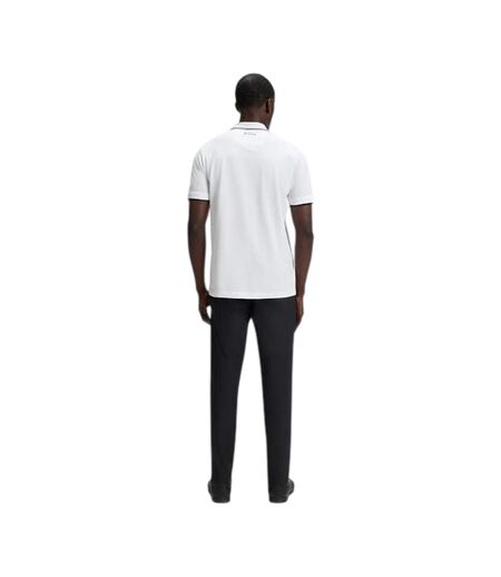 Polo Motif/style Logo Brodé Join Paddy Homme Blanc Boss