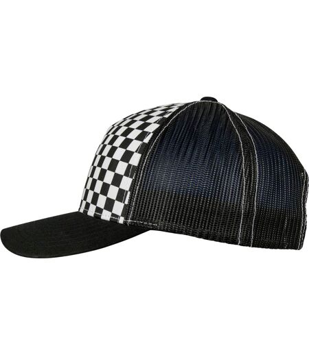 Casquette trucker flexfit noir / blanc Yupoong