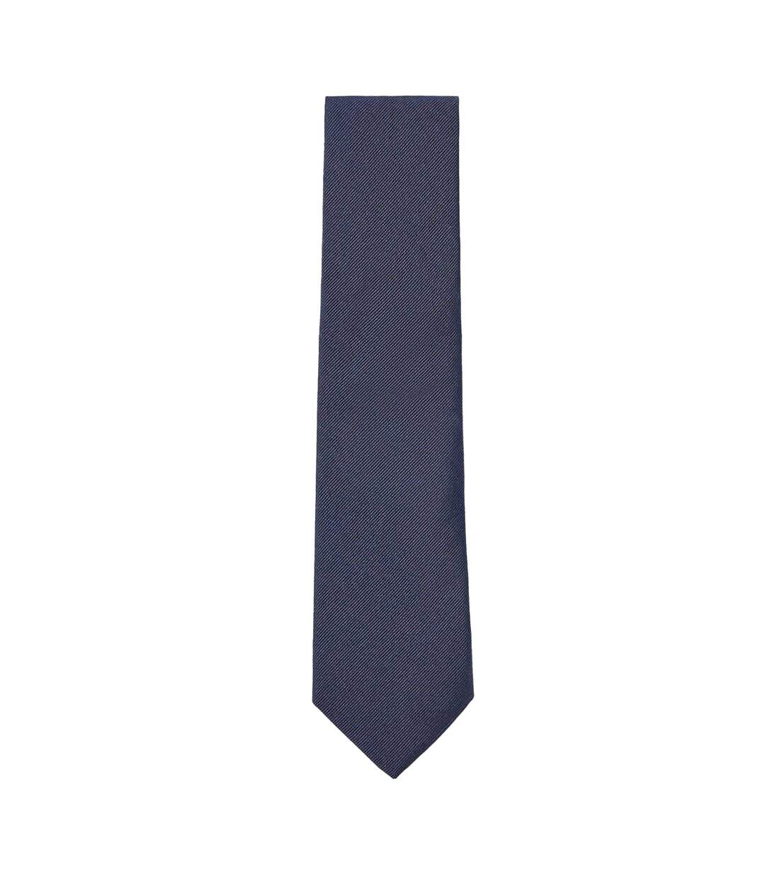 Cravate Homme Taille Unique Bleu Foncé Boss-2