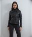 Blouson Chic Femme Noir en Simili Cuir - élégant et Confortable avec Poches Zippées et Col Large-5