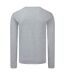 T-shirt Manches Longues Iconic Homme Gris Chiné Fruit Of The Loom-3