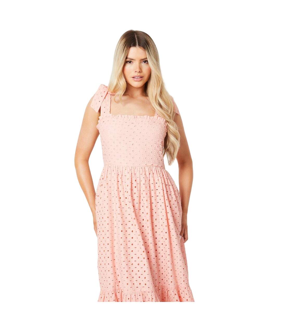 Robe mi-longue femme rose Dorothy Perkins-3