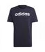 T-shirt Style Logo Brodé Essentials Linear Homme Bleu Marine Adidas-2